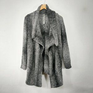 Anthropology Elsamanda Long Cardigan Sweater Women M Gray Chunky Knit Duster